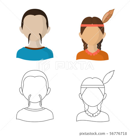 Vector design of imitator and resident symbol. Set of imitator and culture vector icon for stock. 56776718