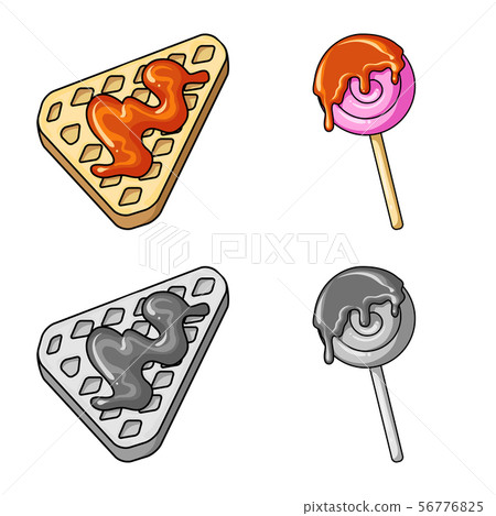 Vector illustration of confectionery and culinary icon. Set of confectionery and product vector icon Vector illustration of confectionery and culinary icon. Set of confectionery and product vector icon 56776825