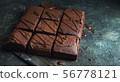 Brownie cake dessert.  56778121
