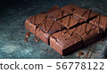 Brownie cake dessert.  56778122