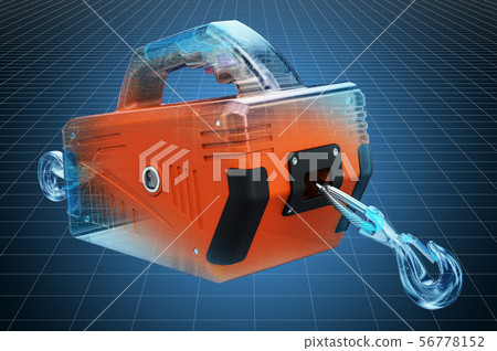 cad model of Portable Electric Winch cad model of Portable Electric Winch 56778152