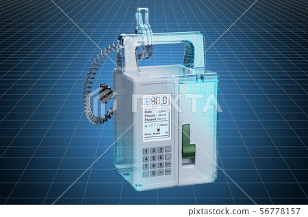 Visualization 3d cad model of infusion pump Visualization 3d cad model of infusion pump 56778157