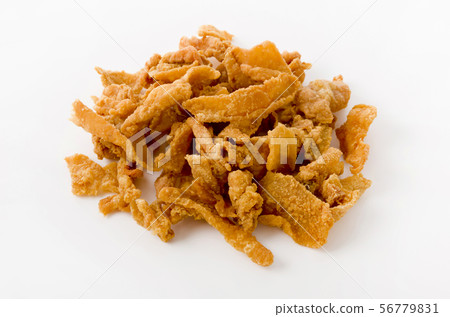 Crisp fried chicken skin 56779831
