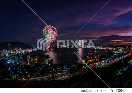 Fireworks in the Kanmon Strait 56780654