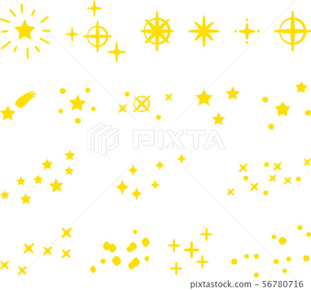 逗人喜愛的星和輕的例證集合 56780716