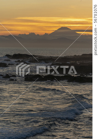 [三浦半島的夜景]富士山的絕佳景色 56781076
