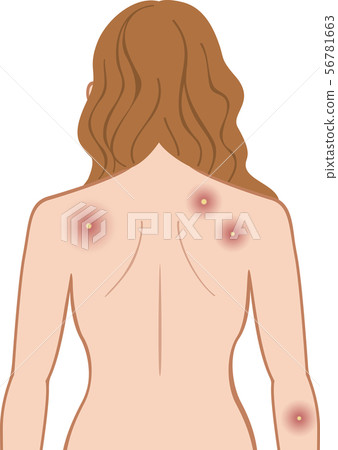 女人身後的化膿上半身 56781663