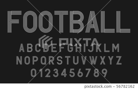 Set of alphabets lines fonts modern abstract Set of alphabets lines fonts modern abstract 56782162