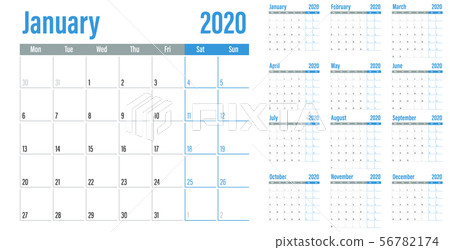Calendar planner 2020 template vector illustration Calendar planner 2020 template vector illustration 56782174