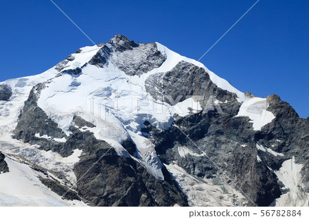 Diavolezza觀點的Pitz Bernina Morteratsch冰川 Diavolezza觀點的Pitz Bernina Morteratsch冰川 56782884