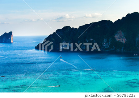 Travel vacation background Tropical island with Travel vacation background Tropical island with 56783222