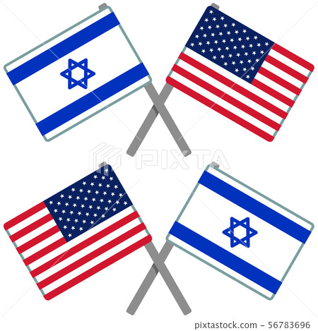 Israel and American Flag Israel and American Flag 56783696