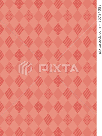 Cute diamond pattern background [Red] - Stock Illustration [56784085 ...