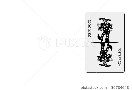 Playing card joker black Playing card joker black 56784648