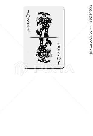 Playing card joker black Playing card joker black 56784652