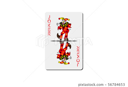 Playing card joker red Playing card joker red 56784653