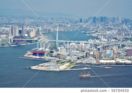 [Osaka City from the Sakishima Building Observatory in Osaka Prefecture] 1 Minami Kohoku, Suminoe-ku, Osaka City, Osaka Prefecture 56784830