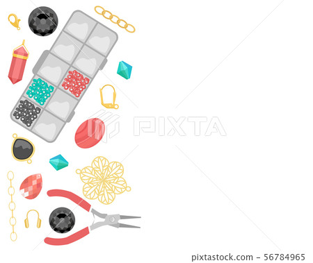 Background with tools and materials for handmade 56784965