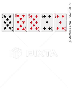 Playing card full house 56785018