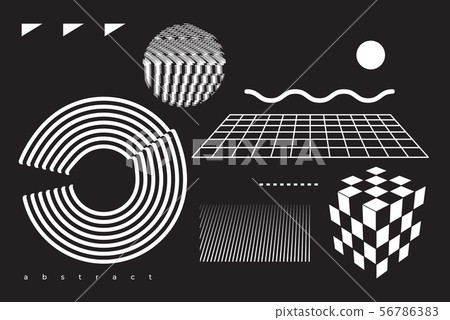 Vector Abstract Shape Geometric element for design 56786383