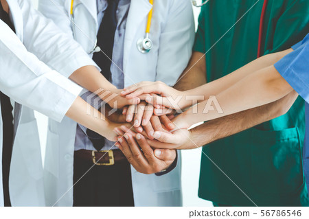 Teamwork doctor on white background 56786546