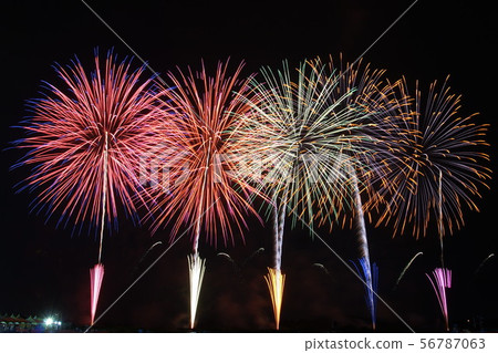 2019 Utsunomiya Fireworks Festival (Utsunomiya City, Tochigi Prefecture) Kinugawa Dojo-juku Ryokuchi 56787063