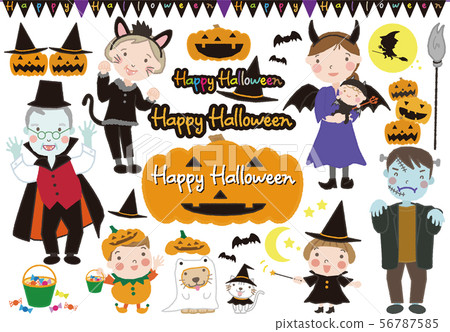 Halloween 3 (family set) - Stock Illustration [56787585] - PIXTA