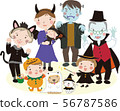 Halloween 1 (family and dog / cat) 56787586