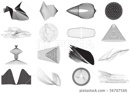 Vector Abstract Shape Geometric element for design Vector Abstract Shape Geometric element for design 56787588