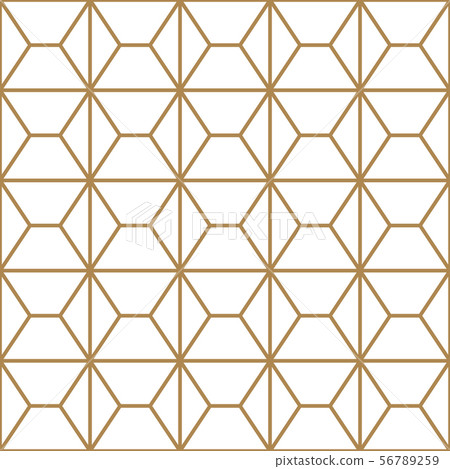 Seamless geometric pattern in golden and white. Seamless geometric pattern in golden and white. 56789259