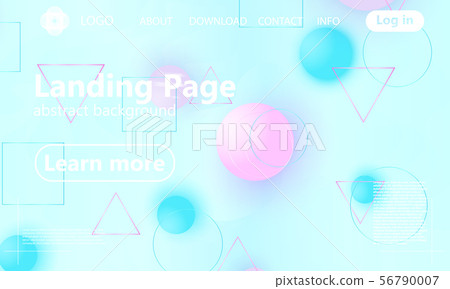 Landing page. Geometric background. Landing page. Geometric background. 56790007