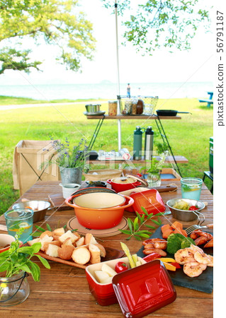 Glamping Camp Cheese Fondue 56791187