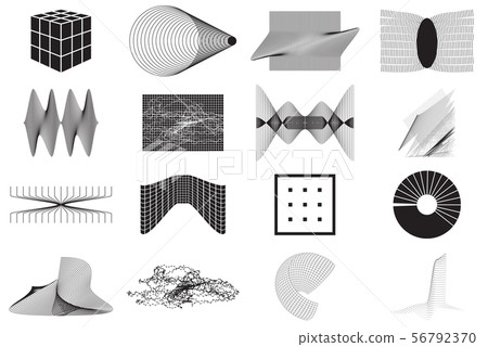 Vector Abstract Shape Geometric element for design Vector Abstract Shape Geometric element for design 56792370