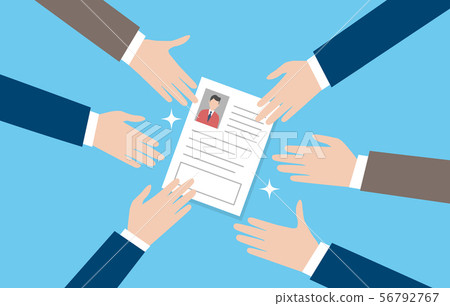 Job hunting, seller's market image illustration 56792767