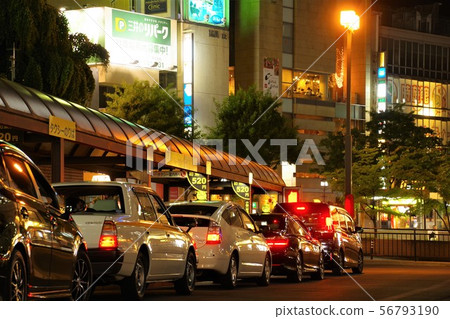 Taxi stand at Morioka Station Taxi stand at Morioka Station 56793190