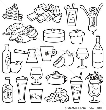 Bistro Icons Line Art 56793803
