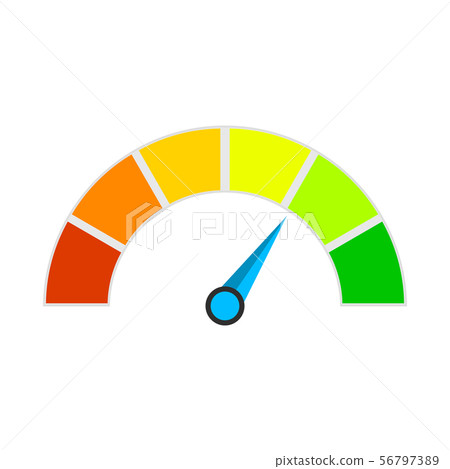Bright indicator spectrum colored for interface 56797389