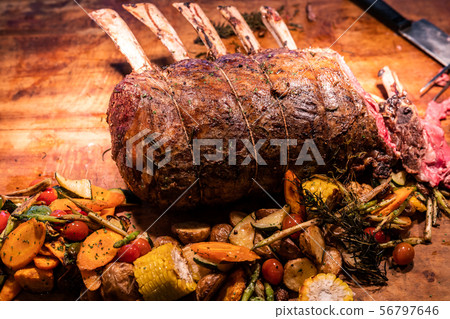 Wagyu beef roast prime rib 56797646