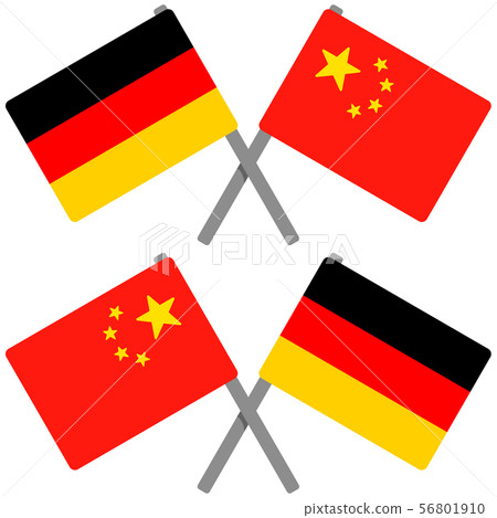 German and Chinese flags 56801910