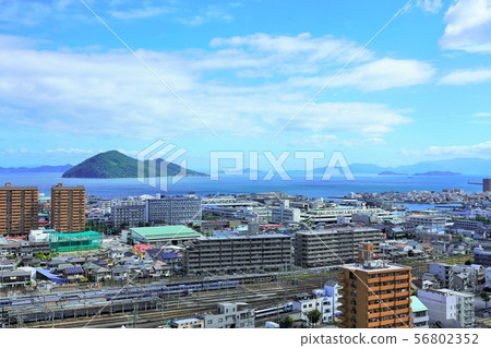Megijima（Onigashima）和高松市（前） 56802352
