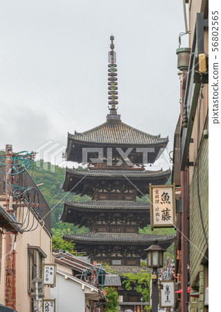 雨中的京都Hokanji（八坂塔） 56802565
