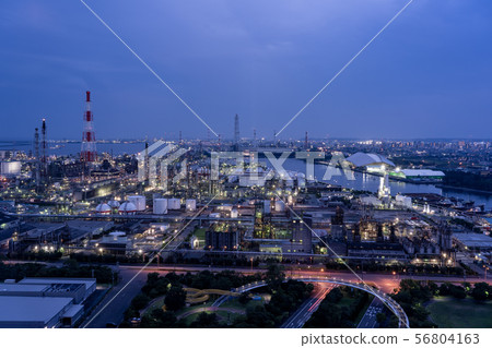 Yokkaichi Plant Night view 56804163