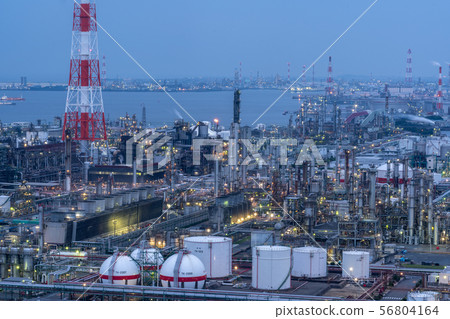 Yokkaichi Plant Night view Yokkaichi Plant Night view 56804164