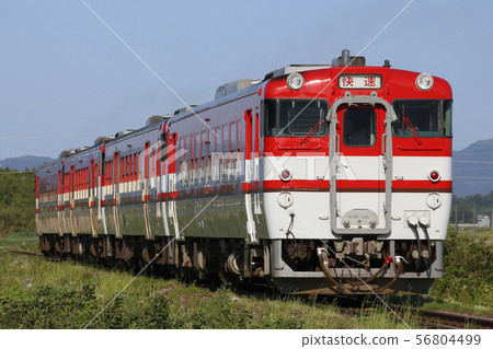 平日快速/ Keietsu West Line Kiha 40/47（新潟色/ 4輛車） 56804499