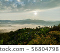 The evening sky on the mountain 56804798