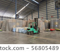 Forklift in a rice mill 56805489