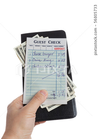 Guest Check and dollar Guest Check and dollar 56805733