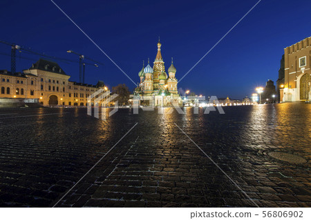 New Year holidays illumination, Moscow, Russia New Year holidays illumination, Moscow, Russia 56806902