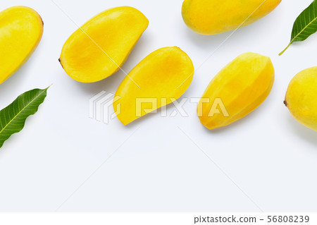 Tropical fruit, Mango  on white background. 56808239