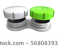 Contact lens case. 3D rendering. Isolated on white 56808393